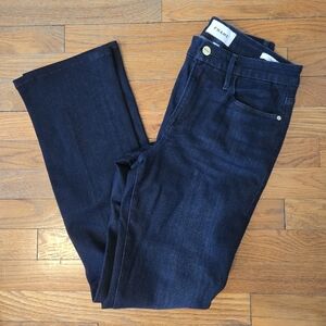 Frame Denim Indigo Wide-Leg Jeans